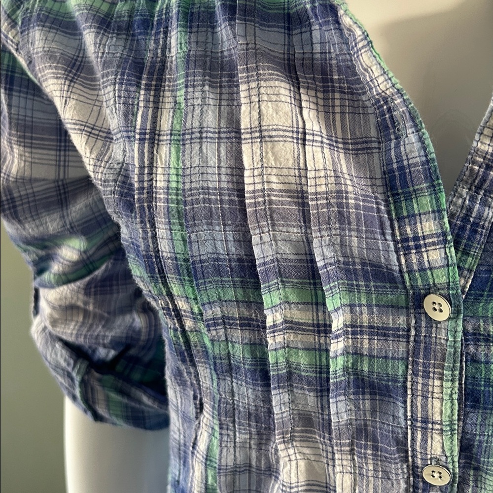 C&C California Plaid Henley Top - Picture 6 of 12